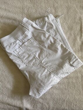 NWOT Style & Co Cargo Capri Pants White 12P